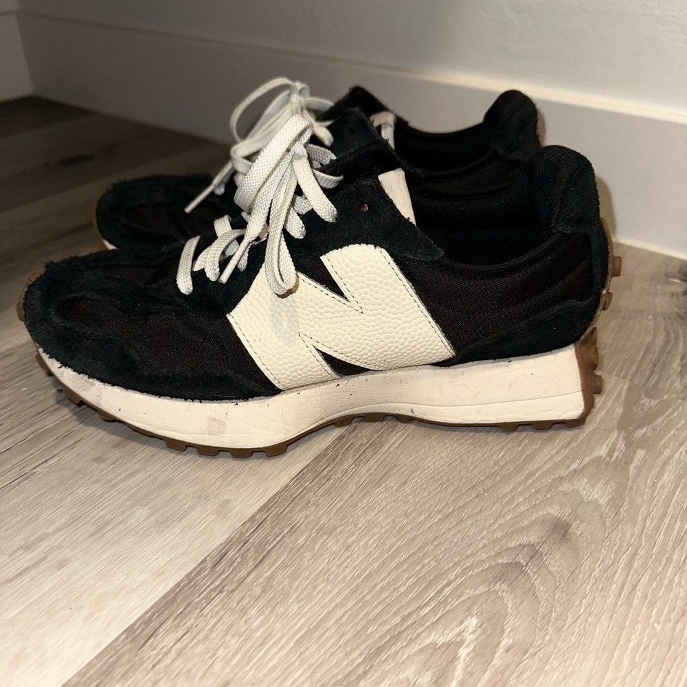 New Balance Black and White Retro Mix Runner Sneakers